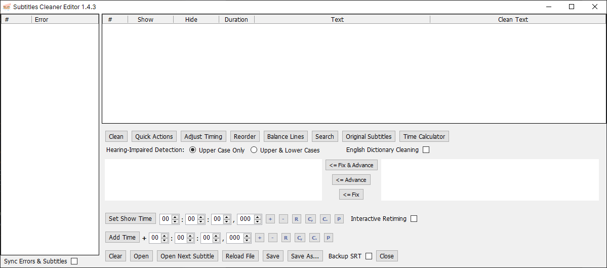 subtitlescleaner