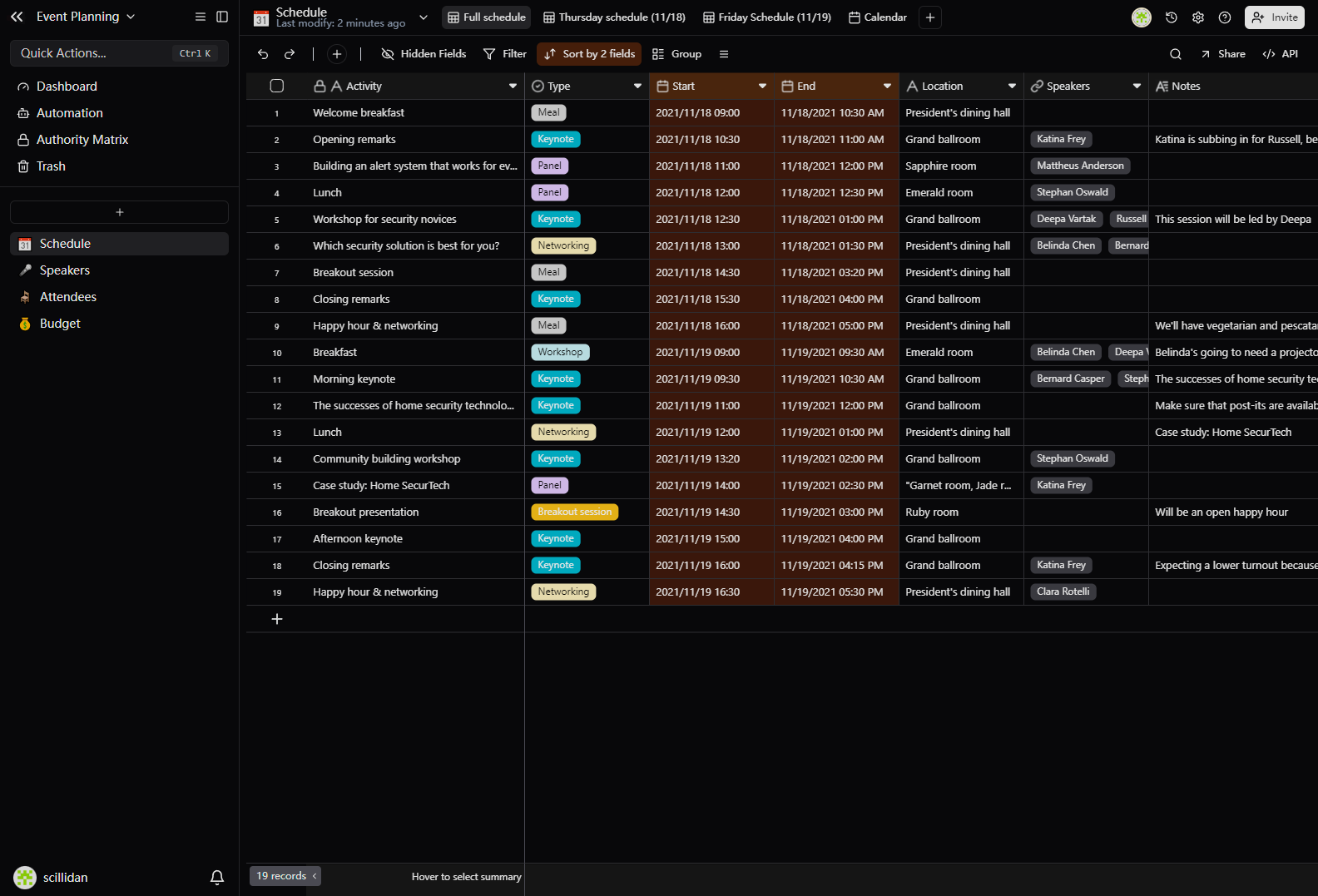 event-planning
